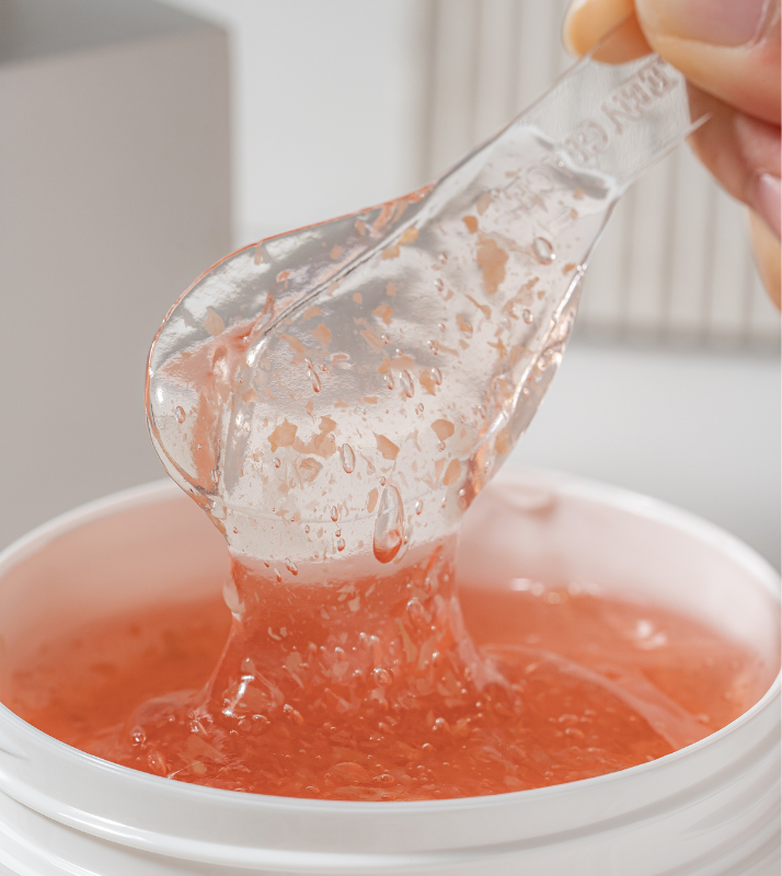 Cooling jelly mask texture by Eileen Grace Malaysia