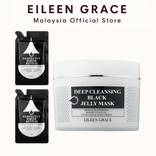[Free 2 Trial Packs] Eileen Grace Deep Cleansing Black Jelly Mask 300ml - Eileen Grace Malaysia Official Store