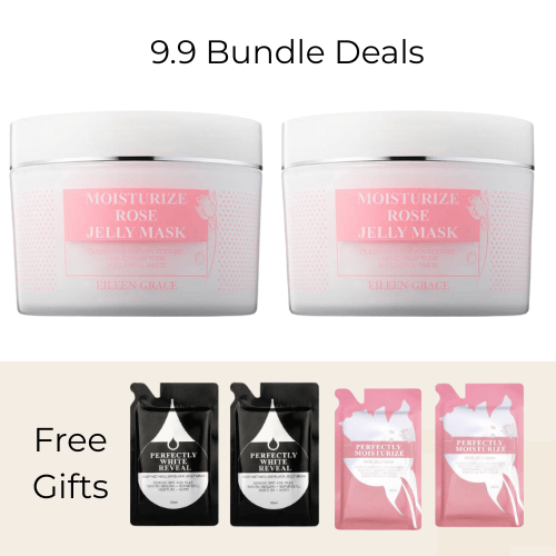 Bundle Deals - Eileen Grace Moisture Rose Jelly Mask & Deep Cleansing Black Jelly Mask - Eileen Grace Malaysia Official Store