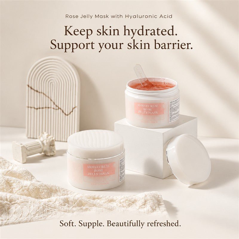 Eileen Grace Moisturize Rose Jelly Mask 300ml - Eileen Grace Malaysia | Viral Jelly Mask & Acne Skincare