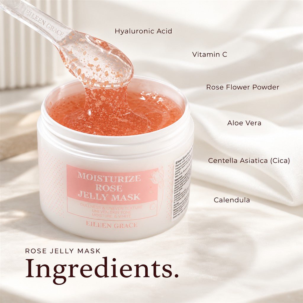 Eileen Grace Moisturize Rose Jelly Mask Trial Pack 35ml - Eileen Grace Malaysia | Viral Jelly Mask & Acne Skincare